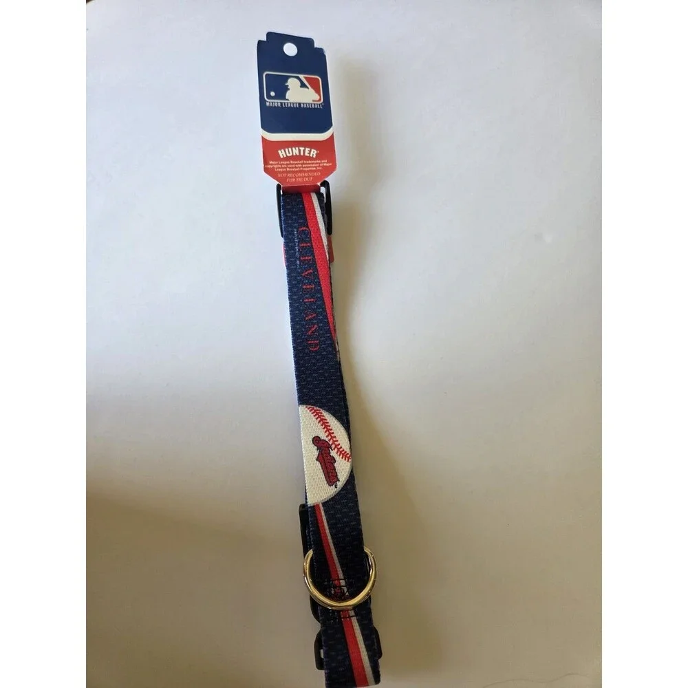 Cleveland Indians Large Dog Collar Adjustable Guardians MLB Baseball Pet Logo